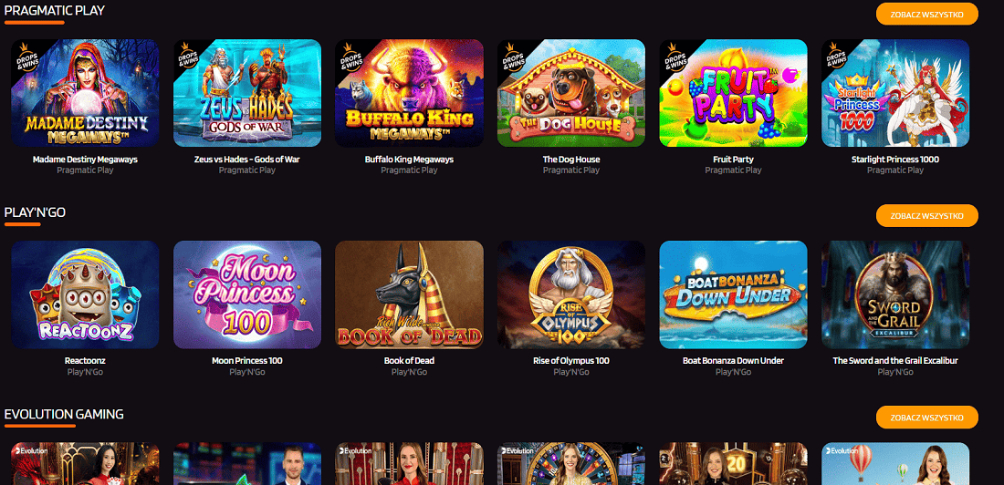 Punterz Casino online dostawcy