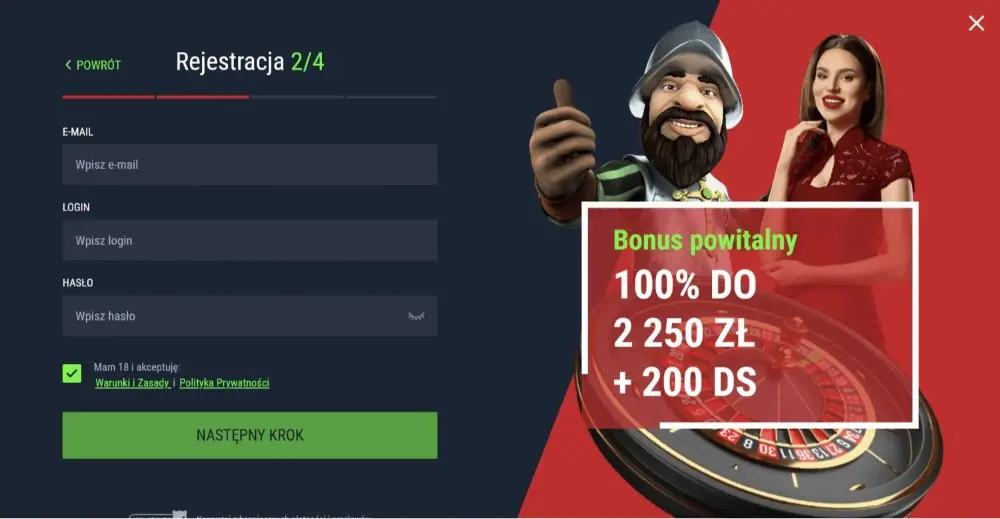 casinado casino zarejestruj się
