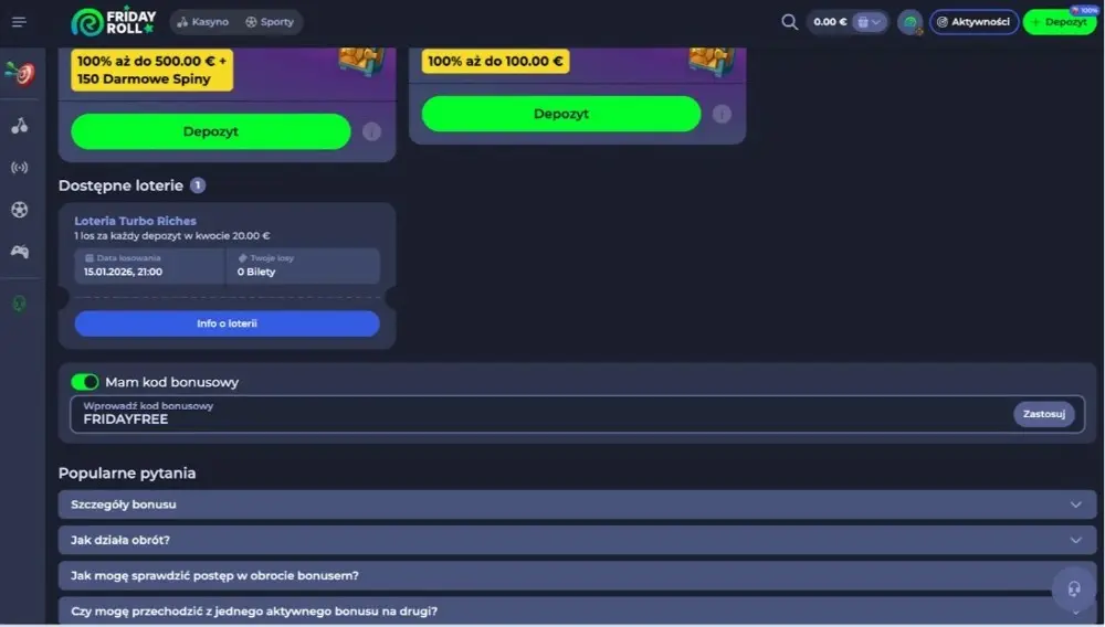 friday roll bonus code