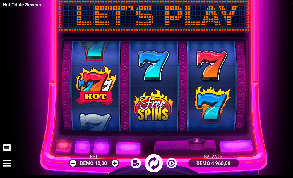 hot triple sevens slot demo