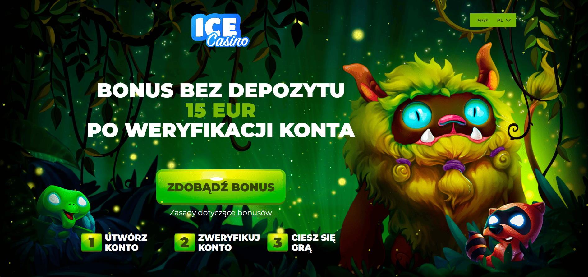 Zdobądź icecasino 60 zl bez depozytu