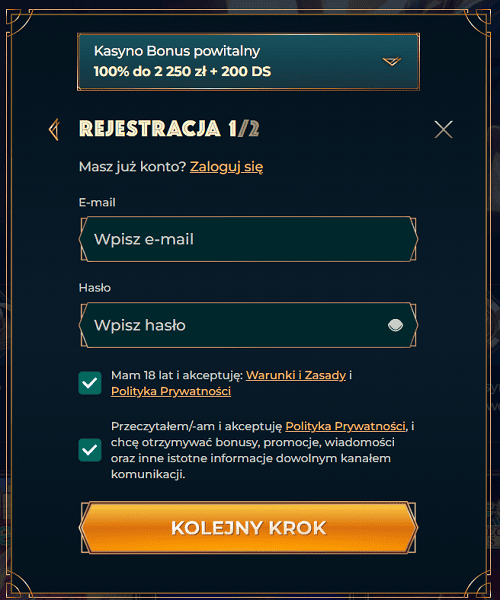 monsterwin-casino-rejestracja-krok-1