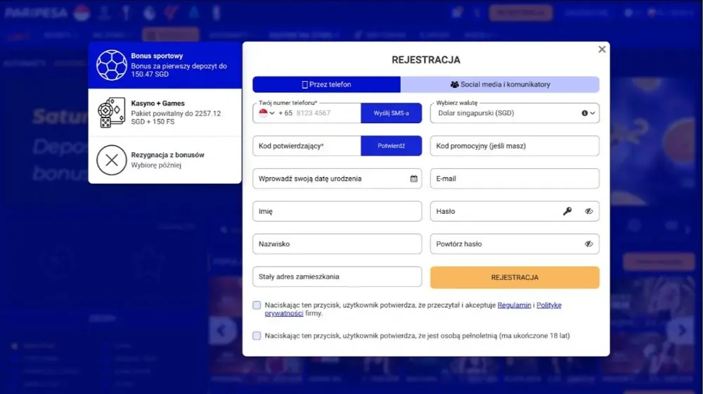 paripesa casino promo code
