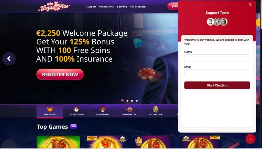 vegas plus casino swój imienny chat